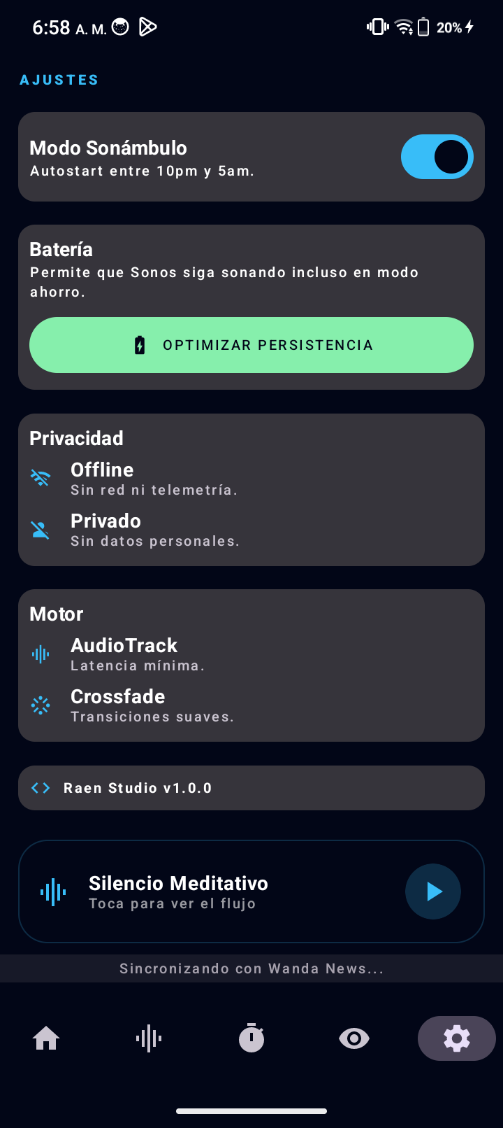 Ajustes de Wanda Sonos